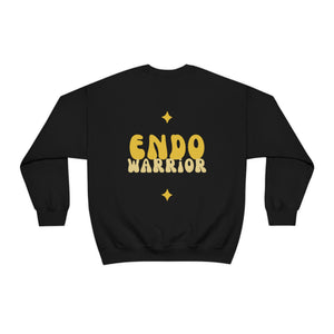 Retro Endo Warrior Endo Yellow Unisex Heavy Blend™ Crewneck Sweatshirt