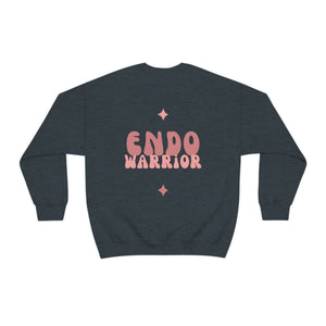 Retro Endo Warrior Pink Unisex Heavy Blend™ Crewneck Sweatshirt