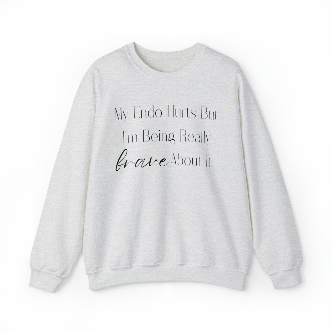 Being Really Brave About It Unisex Heavy Blend™ Crewneck Sweatshirt