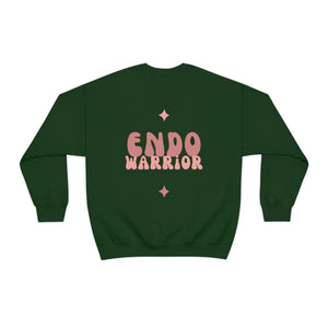 Retro Endo Warrior Pink Unisex Heavy Blend™ Crewneck Sweatshirt