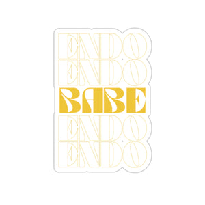 Sticker Retro Yellow Endo Babe