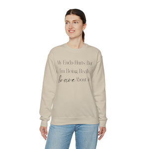 Being Really Brave About It Unisex Heavy Blend™ Crewneck Sweatshirt
