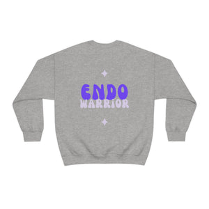 Retro Endo Warrior Purple Unisex Heavy Blend™ Crewneck Sweatshirt